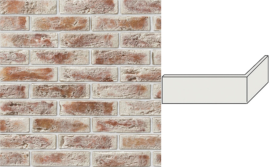 Декоративный кирпич Leonardo Stone угловой элемент Бремен 191/80*65*11 мм 787