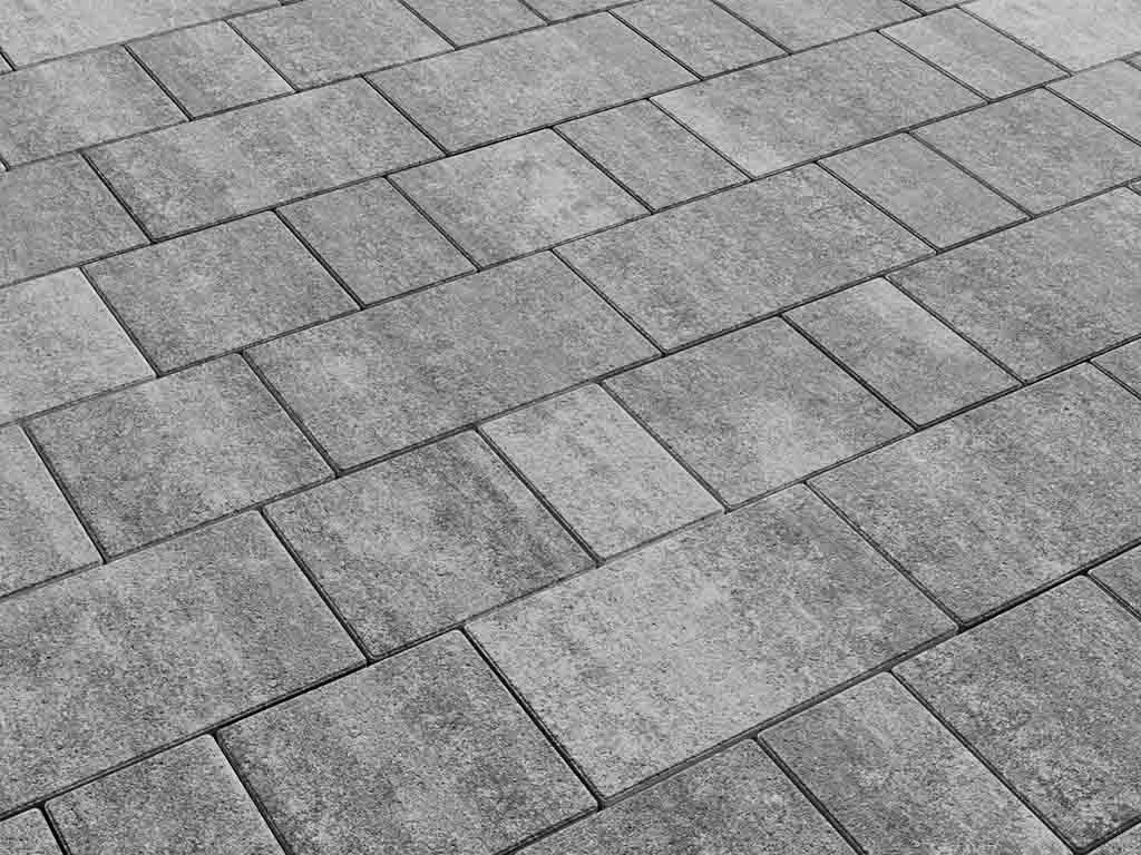 Плитка тротуарная Старый город А.1.Фсм.4 искусственный камень шунгит, комплект 3 шт, толщина 40 мм