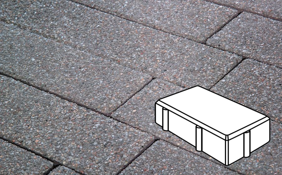 Плитка тротуарная Готика Premium Gold, Брусчатка Б.2.П.7, №13, 200*100*70 мм