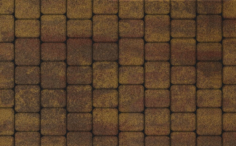 Плитка тротуарная Классико А.1.КО.4 листопад гранит осень, комплект 2 шт, толщина 40 мм