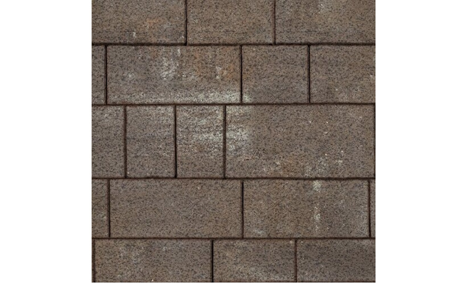 Плитка тротуарная SteinRus Инсбрук Тироль Б.4.Псм.6 Native, ColorMix Сепия, толщина 60 мм