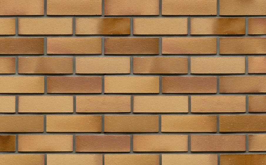 Кирпич клинкерный полнотелый Muhr 06 EG Hellbraun-bunt Edelglanz гладкий, 240*115*71 мм