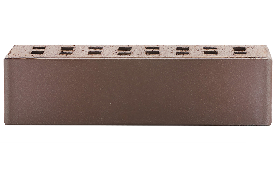 Кирпич клинкерный ЛСР Брюгге темно-терракотовый флэш гладкий, 250*85*65 мм