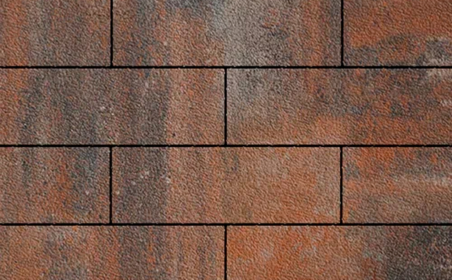 Плитка тротуарная SteinRus Аликанте Б.2.П.8 Native, ColorMix Рей, 900*300*80 мм
