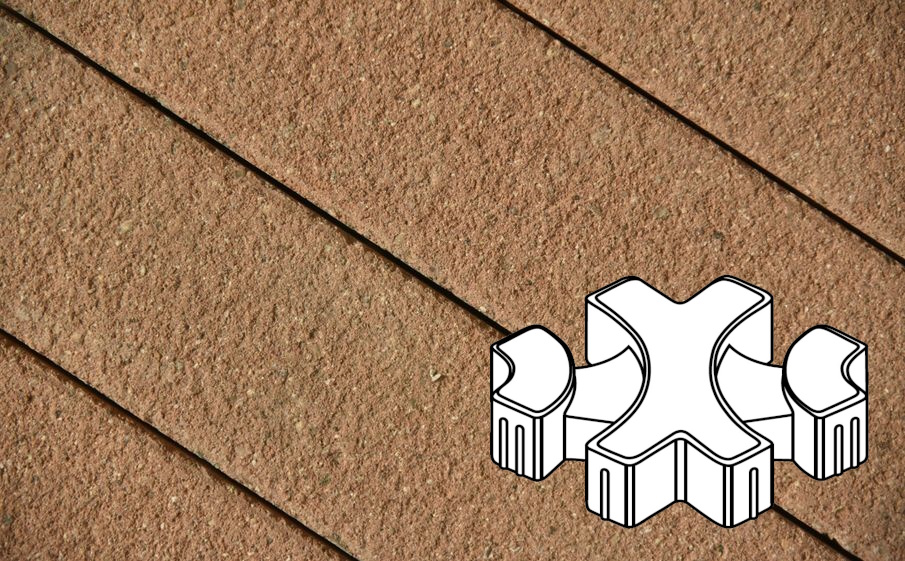 Плитка тротуарная Готика Premium Bronze, Эко-фантазия Б.3.ГР.8, №17, 300*300*80 мм