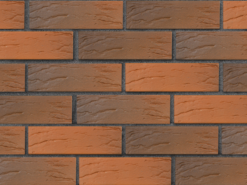 Кирпич облицовочный ЛСР, красный флэшинг, рустик, утолщенные стенки, 250*120*65 мм