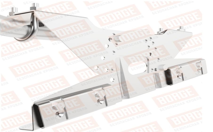Кровельное ограждение Borge для фальцевой кровли оцинкованное, 300*60 см