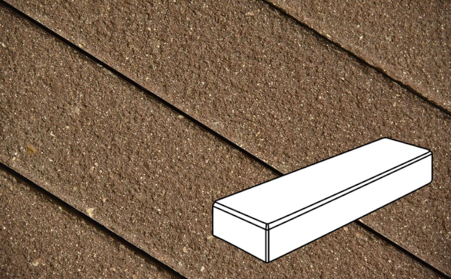 Плитка тротуарная Готика Premium Bronze, Паркет В.3.П.8, №7, 300*100*80 мм