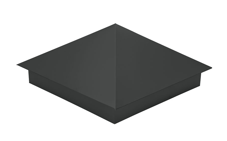 Колпак на столб Grand Line 390*390 мм 0,5 Velur X с пленкой RAL 7016