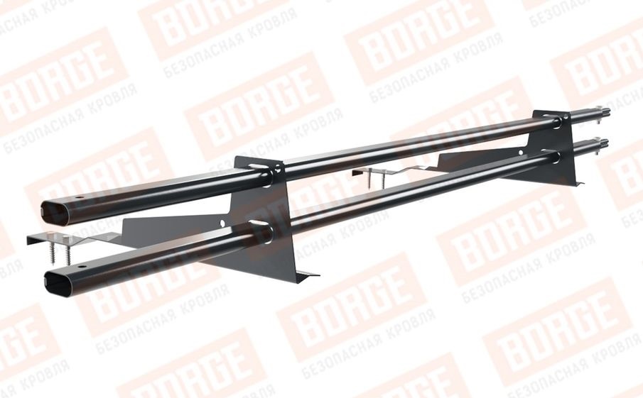 Снегозадержатель трубчатый Borge для черепичной кровли оцинкованный RAL 7016, 1,5 м