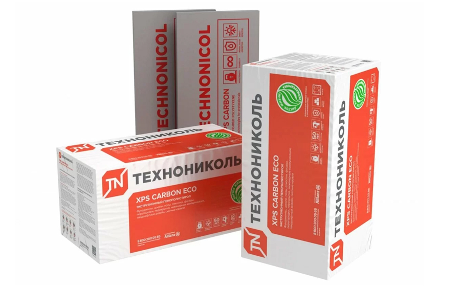 Экструдированный пенополистирол Технониколь XPS Carbon Eco FAS/2 S/2 RF L-кромка, 10 шт/уп, 1180*580*40 мм