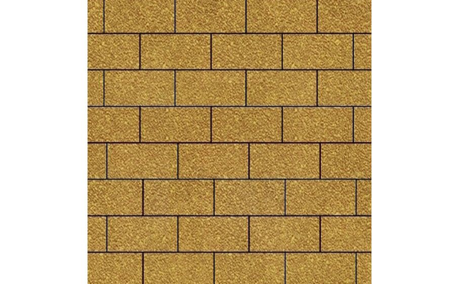 Плитка тротуарная SteinRus Прямоугольник Б.6.П.6 Native, желтый, 200*100*60 мм