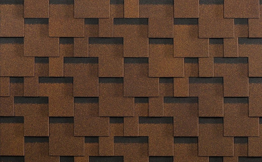 Гибкая черепица SHINGLAS Болеро, Терракота