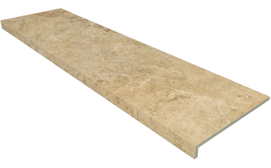 Ступень с прямым носиком Gres Aragon Petra Ocre 1197*315*14(35) мм