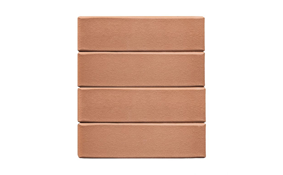 Кирпич облицовочный ЛСР, коричневый, гладкий, утолщенные стенки, 250*120*65 мм