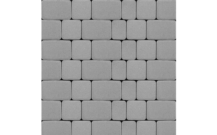 Плитка тротуарная SteinRus Инсбрук Альт А.1.Фсм.4, гладкая, серый, толщина 40 мм