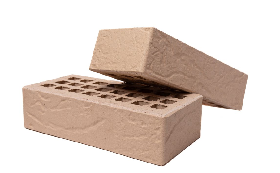 Кирпич облицовочный Губский КЗ, лава, бежевый, 250*120*65 мм