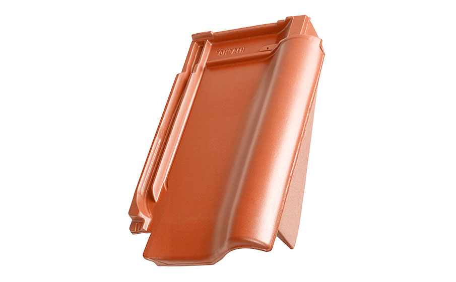 Керамическая черепица боковая правая TONDACH Samba 11 (Sensaton 11), Natural red