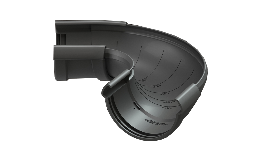 Угол регулируемый Docke LUX, диапазон 60-160 градусов, графит