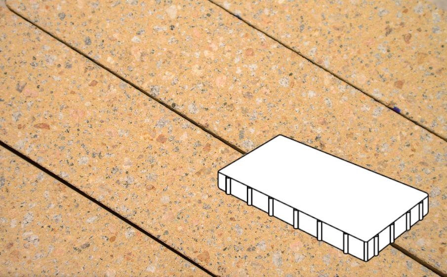 Плитка тротуарная Готика, City Granite FINERRO, Плита Б.6.П.8, Павловское, 600*400*80 мм