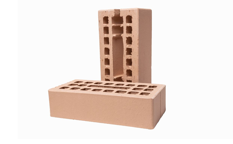 Кирпич облицовочный Губский КЗ с надрезом, абрикосовый, 250*120*65 мм