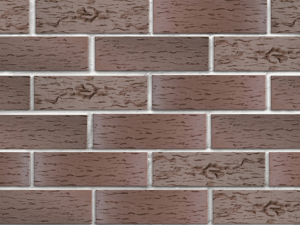 Кирпич клинкерный ЛСР Брюгге темно-терракотовый флэш береста, 250*85*65 мм