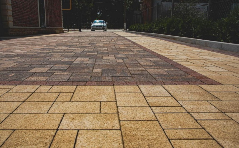 Плитка тротуарная Мюнхен Б.2.Фсм.6 листопад гладкий осень, комплект 4 шт, толщина 60 мм