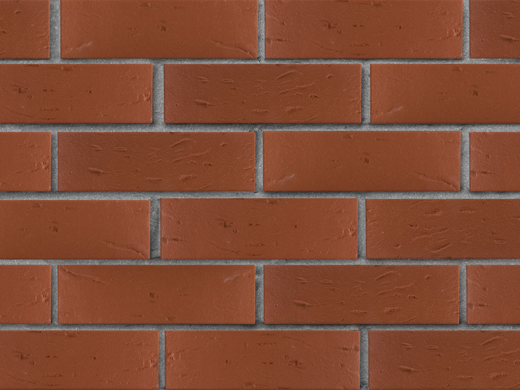 Кирпич облицовочный ЛСР темно-красный рустик, утолщенные стенки, М175, 250*120*65 мм