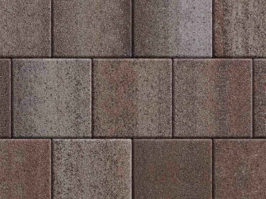 Плитка тротуарная Квадрат Б.1.К.10 листопад гранит хаски, 300*300*100 мм 