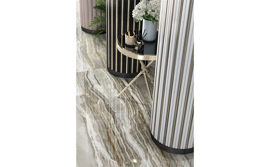 Керамогранит KERAMA MARAZZI Ониче зеленый светлый лаппатированный обрезной, 1195*600*9 мм