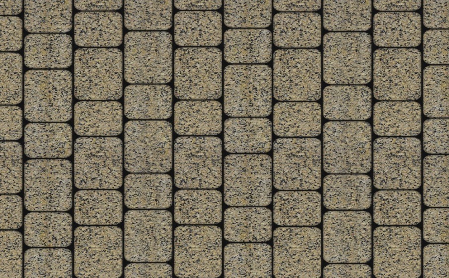 Плитка тротуарная Классико А.1.КО.4 гранит+ желтый с черным, комплект 2 шт, толщина 40 мм