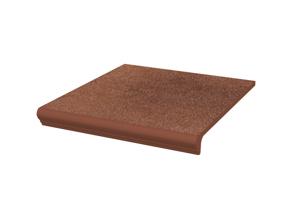 Клинкерная ступень с капиносом Paradyz Taurus, Brown, 330*300*11 мм