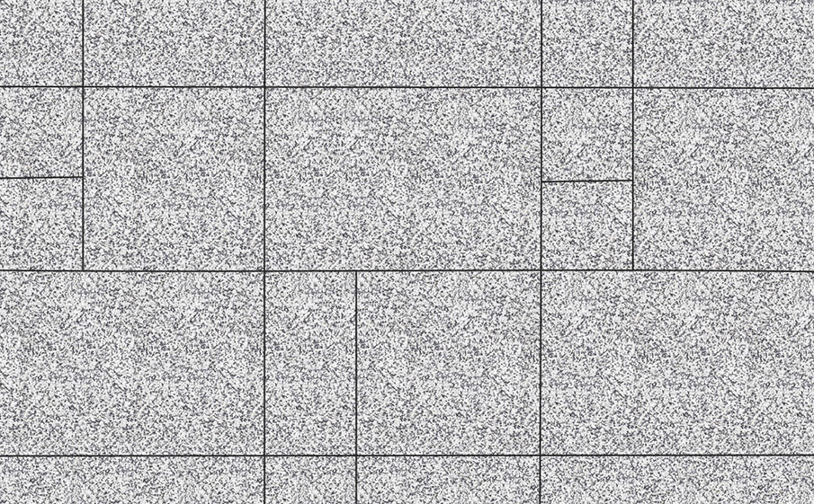 Плитка тротуарная Грандо Б.9.Фсм.6 стоунмикс белый с черным, комплект 4 шт, толщина 60 мм