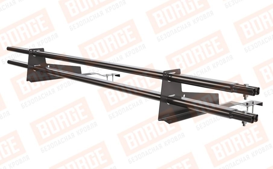 Снегозадержатель трубчатый Borge для черепичной кровли оцинкованный RR 32, 1,5 м