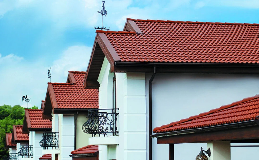 Цементно-песчаная черепица BRAAS Франкфурт, вишня