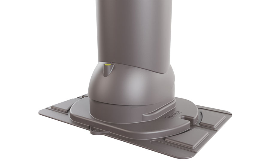 Роторная вентиляция Viotto с универсальным проходным элементом d=150 мм утепленная, RAL 8019 серо-коричневый