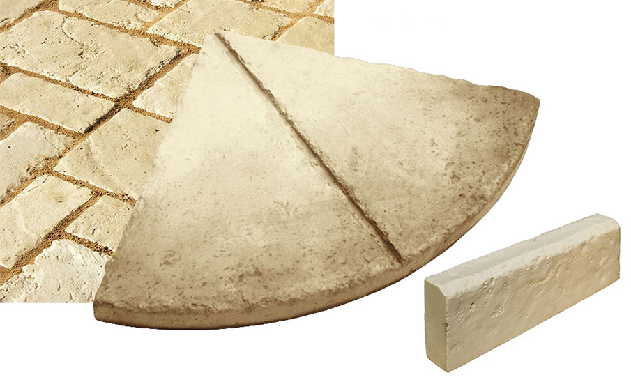 Тротуарная плитка радиальная White Hills, R1 900-14