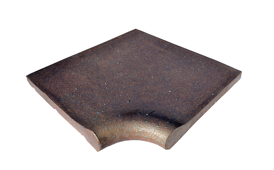 Внутренний угловой элемент для бортика Mediterraneo Terraklinker (Gres de Breda) Lava, 410*330*35 мм