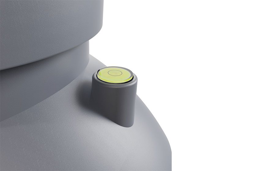 Роторная вентиляция Viotto с универсальным проходным элементом d=125 мм неутепленная, RAL 7024 графит