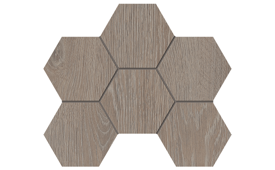 Мозаика Estima Hexagon Kraft Wood KW02, 285*250*10 мм