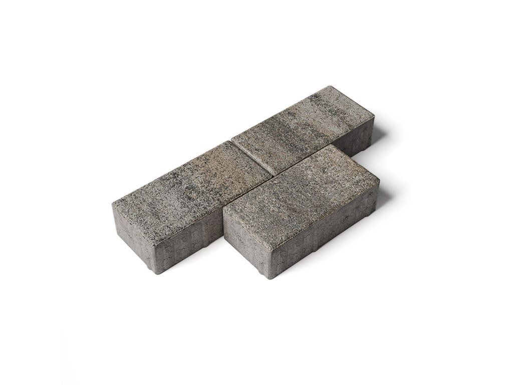 Плитка тротуарная Прямоугольник Б.2.П.6 листопад гладкий старый замок, 200*100*60 мм 