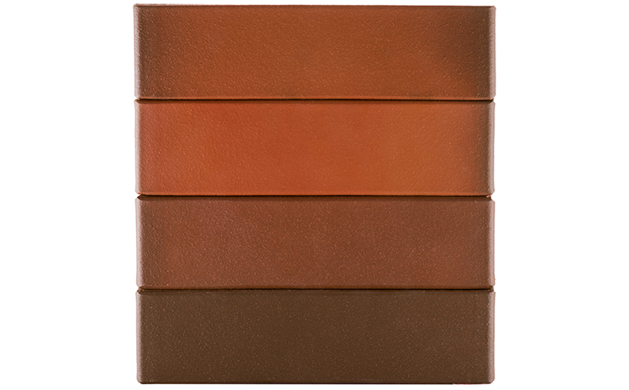 Кирпич клинкерный ЛСР Ноттингем красный флэшинг гладкий, 250*85*65 мм