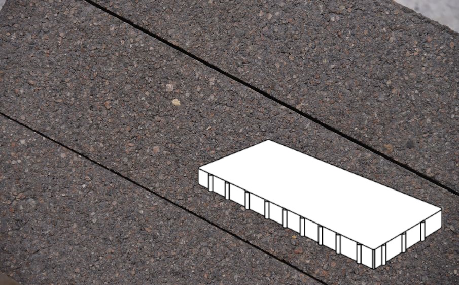 Плитка тротуарная Готика Premium Silver, Плита Б.8.П.10, №13, 800*400*100 мм