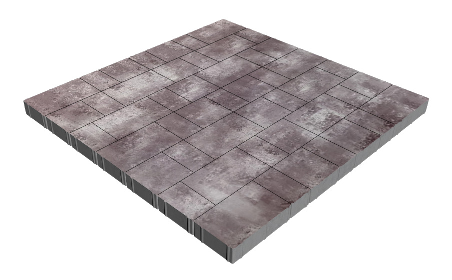 Плитка тротуарная SteinRus Новый город Лион Б.9.Псм.6, гладкая, Мокко, толщина 60 мм