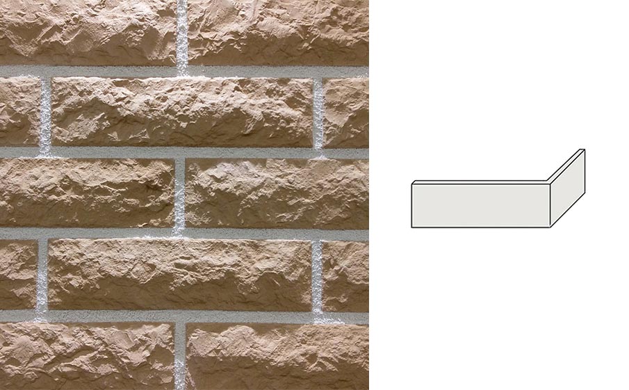 Облицовочный камень Redstone угловой элемент Marble ML-42/U, 225*70*79 мм