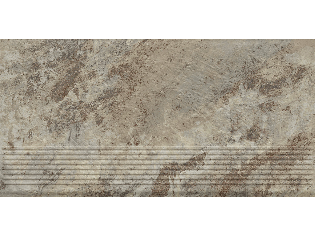 Клинкерная ступень с насечками Paradyz Ardis, Light, 600*300*8,5 мм