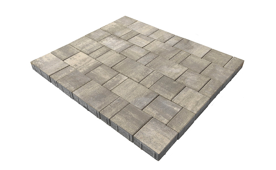 Плитка тротуарная BRAER Старый город Ландхаус Color Mix Туман, толщина 80 мм