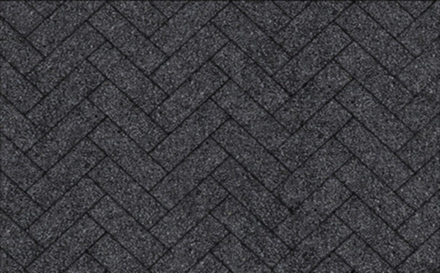 Плитка тротуарная Паркет Б.16.Псм.8 стоунмикс черный, комплект 6 шт, толщина 80 мм