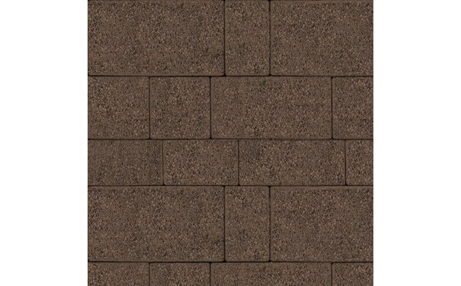Плитка тротуарная SteinRus Инсбрук Тироль Б.4.Псм.6, Old-age, коричневый, толщина 60 мм