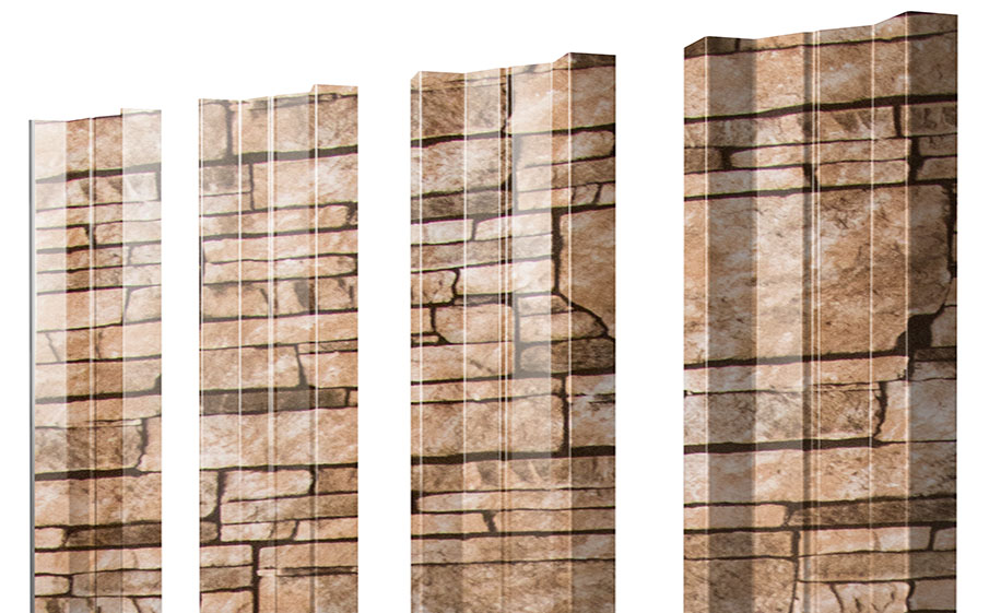 Штакетник М-образный А 0,45 Print Elite Sand Stone TwinColor